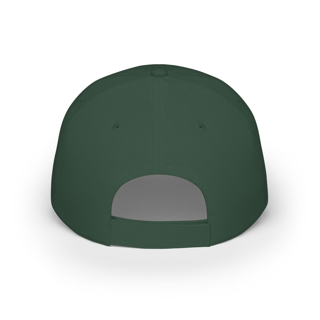 Peace Embroidered Baseball Cap — Low Profile White Hat