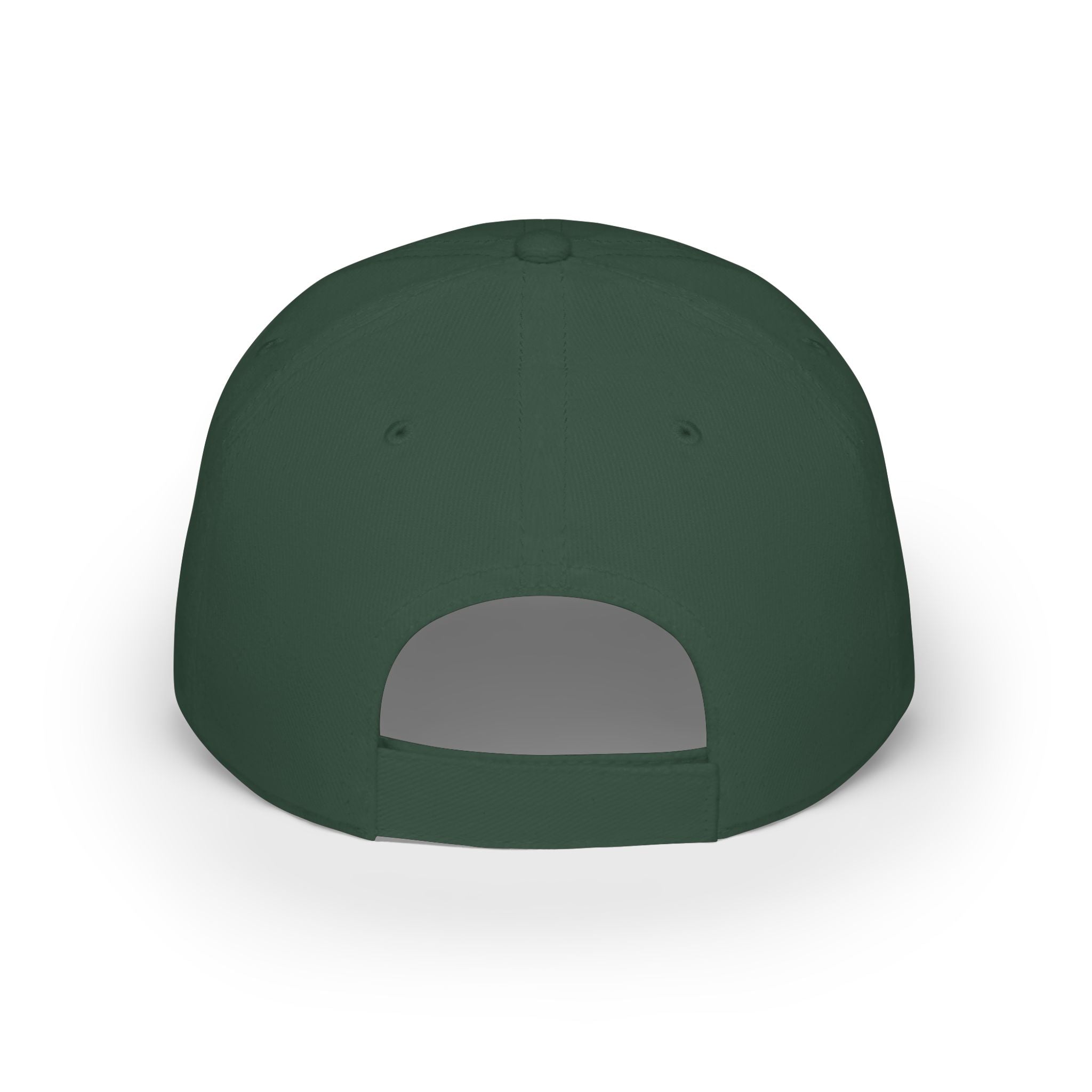 Peace Embroidered Baseball Cap — Low Profile White Hat
