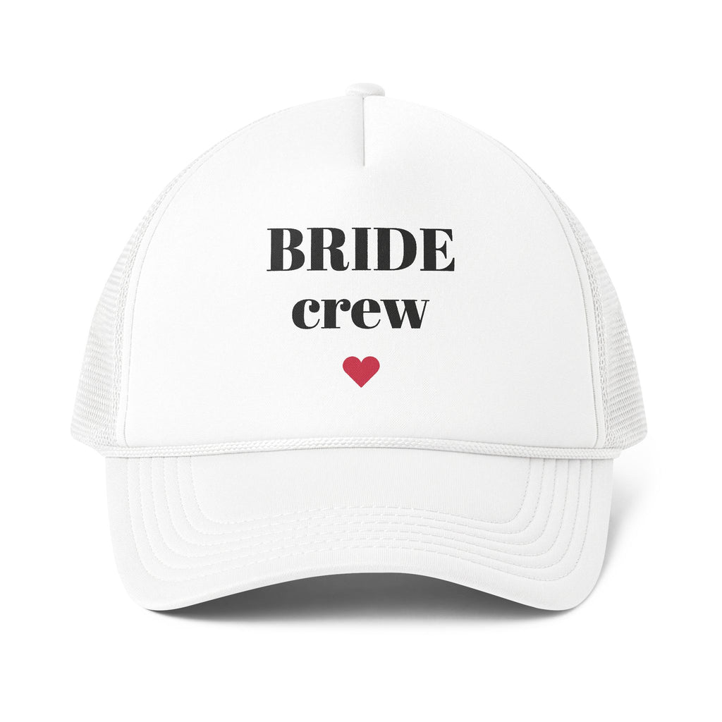 Trucker Cap — BRIDE crew Hat with Heart | Bachelorette Party Accessory