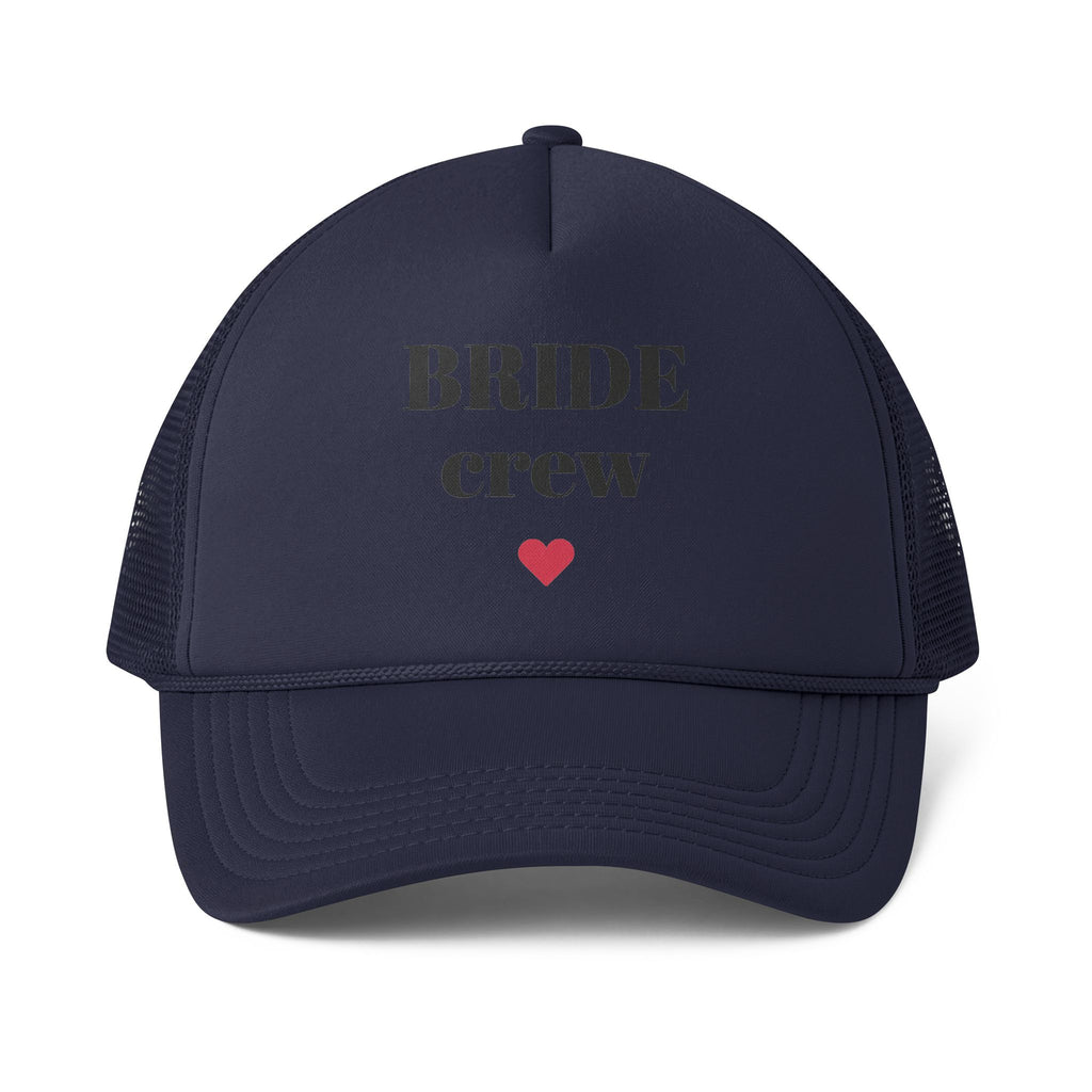 Trucker Cap — BRIDE crew Hat with Heart | Bachelorette Party Accessory