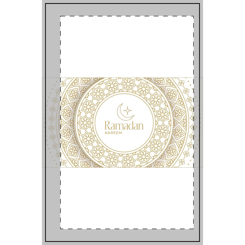 Ramadan Spiral Notebook — Dotted Journal with Islamic Crescent & Geometric Designs