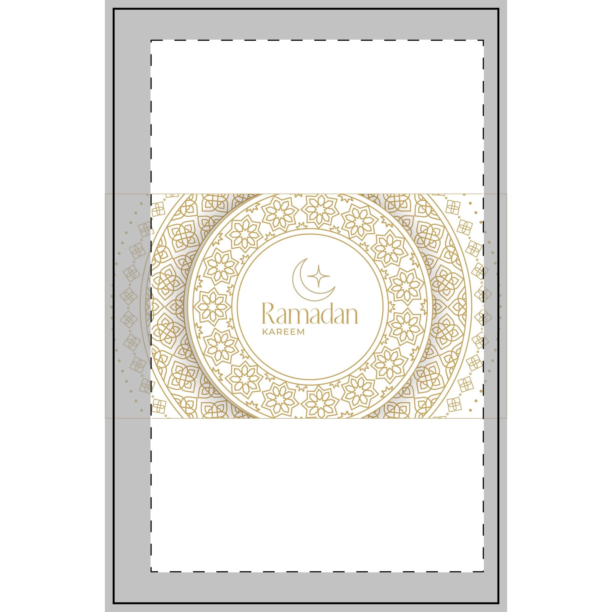 Ramadan Spiral Notebook — Dotted Journal with Islamic Crescent & Geometric Designs